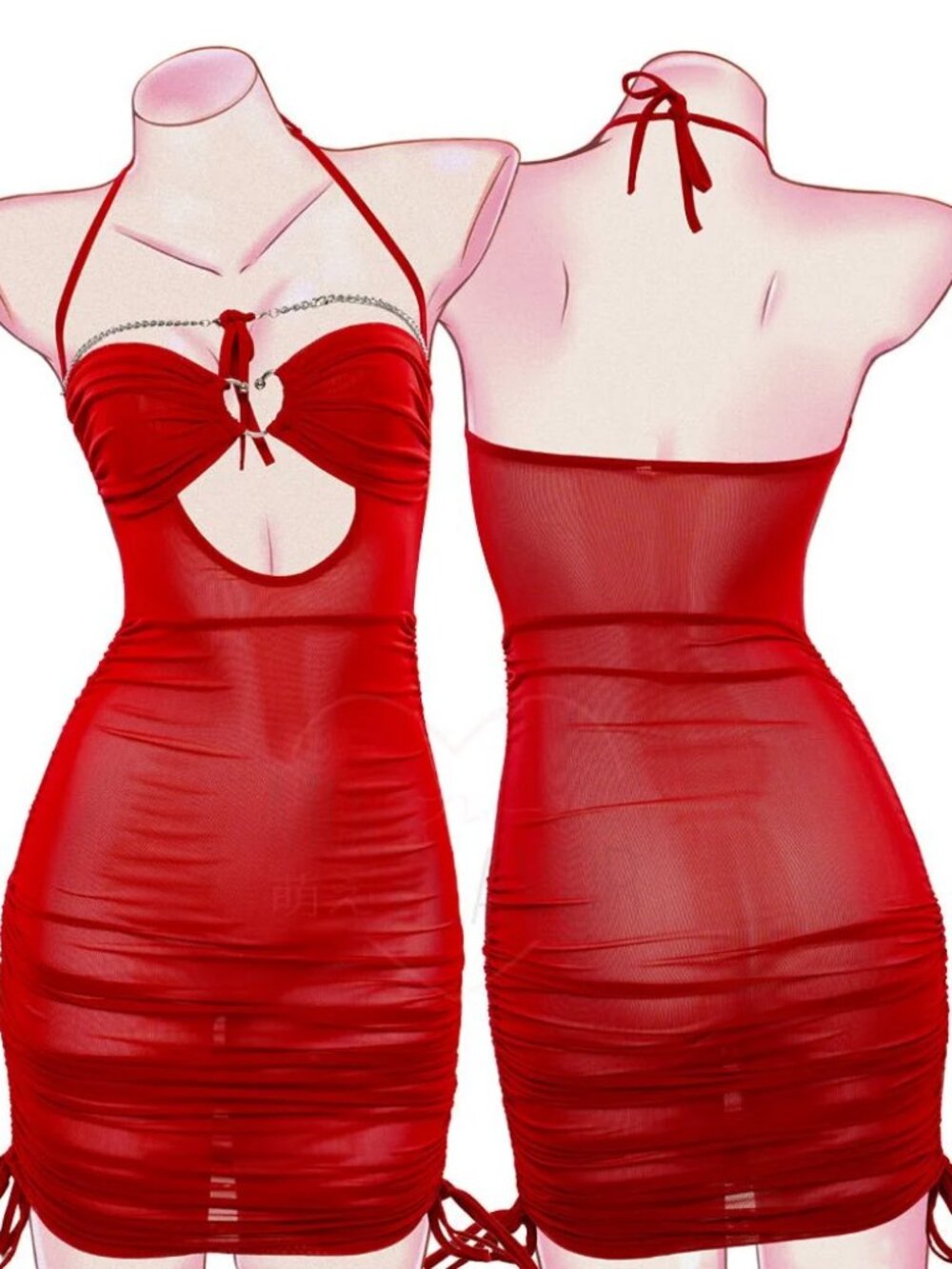 Moeflavor Sheer Devil Medic Dress Costume (NWOT) • Size: S/M